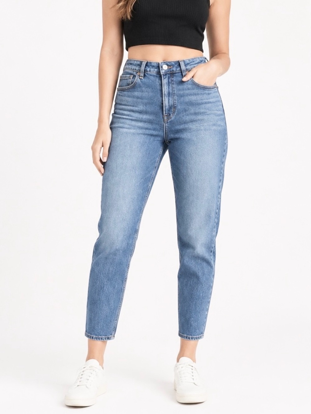 American Eagle 2 X-Short Curvy Mom Jeans Women’s High Rise Stretch 2020